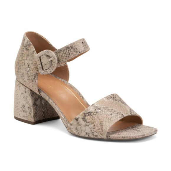 Vionic Shoes - VIONIC Leather Chardonnay Comfort Heeled Sandals